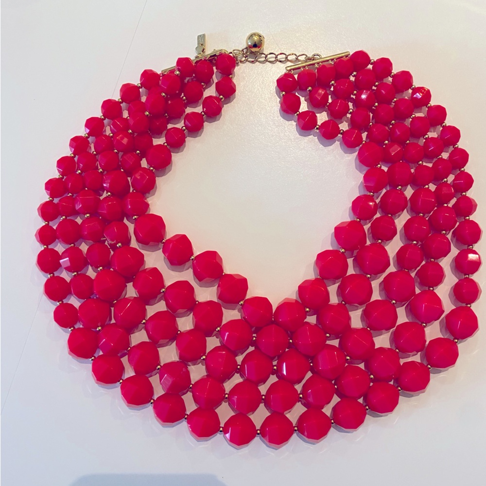 Pink coral necklace